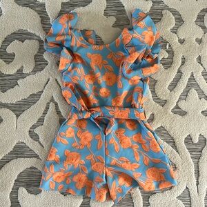 GB girls ruffle sleeve romper